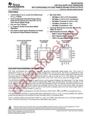 SN74AVCH4T245DGVR datasheet  